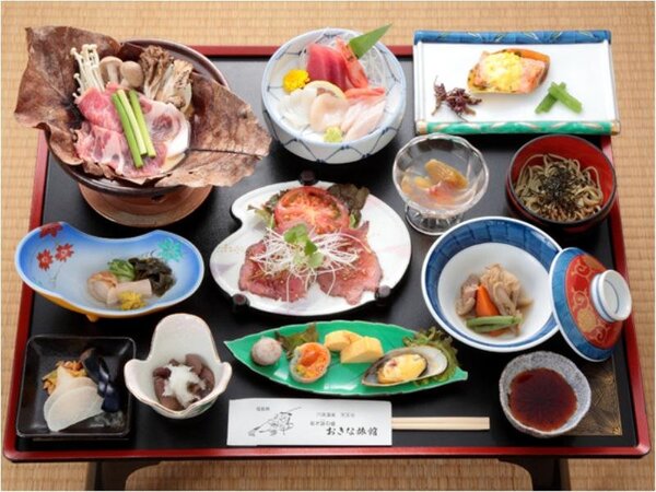 能と謡の宿 おきな旅館 スタンダード 手作りの味 和牛ローストビーフや当館自慢オリジナル料理満載 檜の貸切風呂無料 Yahoo トラベル